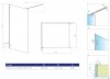 Radaway Essenza Pro White 90x200 kabina Walk-in 10103090-04-01